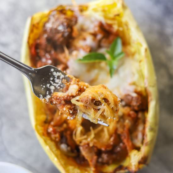 Air Fryer Spaghetti Squash - Recipe photo by HIldaskitchenblog