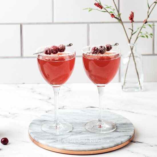 Sparkling Cranberry Mocktail - Recipe photo by Resplendent Kitchen
