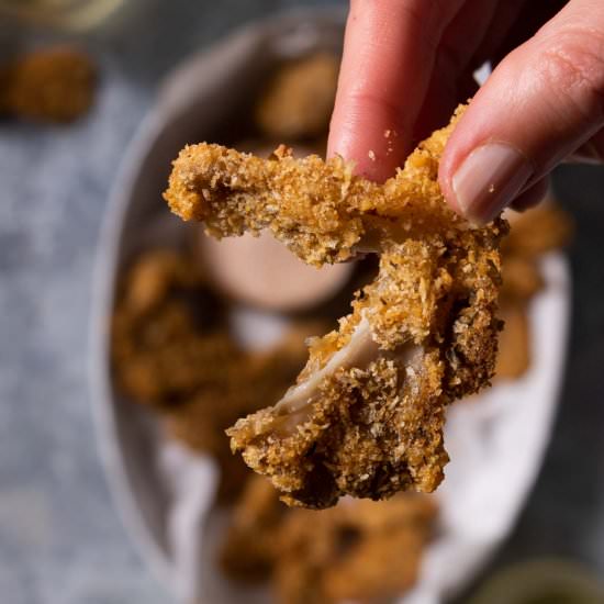 Air Fried Oyster Mushrooms - Recipe photo by theveganlarder