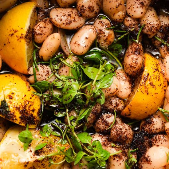 Braised Butter Beans - Recipe photo by lindseyeatsla