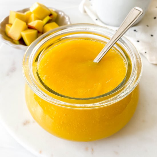 Mango coulis - Recipe photo by Low Histamine Kitchen