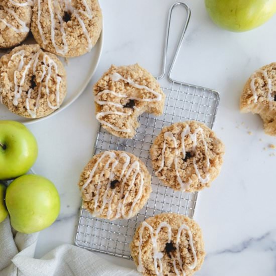 Apple Crumb Cake Donuts - Recipe photo by My Happy Bakes