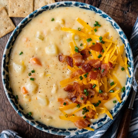 Gluten Free Potato Soup - Recipe photo by MamaGourmand