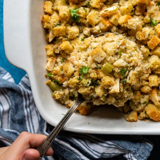 Gluten Free Stuffing - Recipe photo by MamaGourmand
