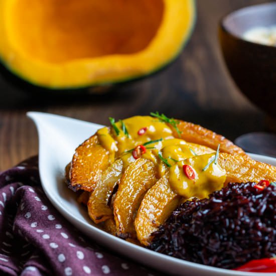 Air Fryer Kabocha Squash Curry - Recipe photo by Healthy World Cuisine