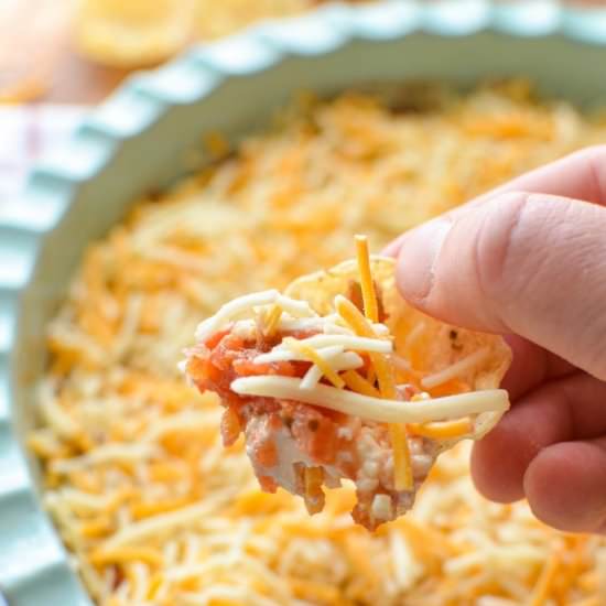 Layered Cream Cheese and Salsa Dip - Recipe photo by dashfordinner