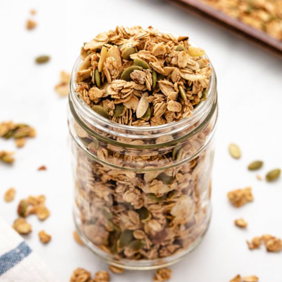 Oil-Free Granola - Recipe photo by Three Little Chickpeas