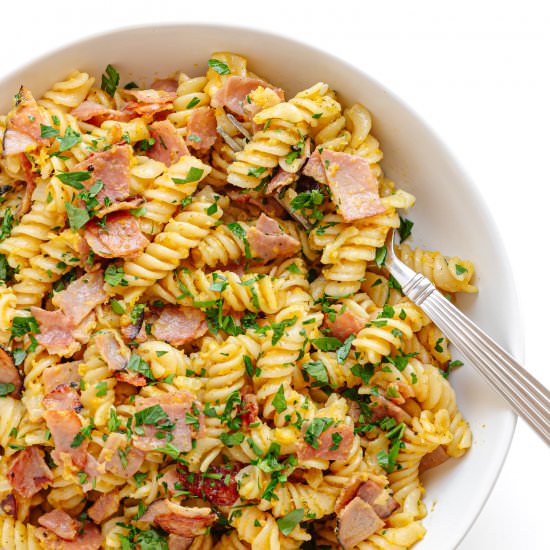 Schinkennudeln (German Ham Noodles) - Recipe photo by mapleandmango