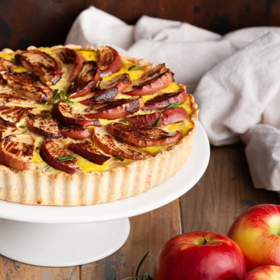Apple and Cheddar Quiche - Recipe photo by marleysmenu