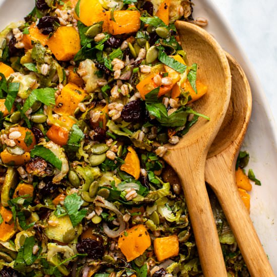 Farro Salad w/ Rosemary Vinaigrette - Recipe photo by from my bowl