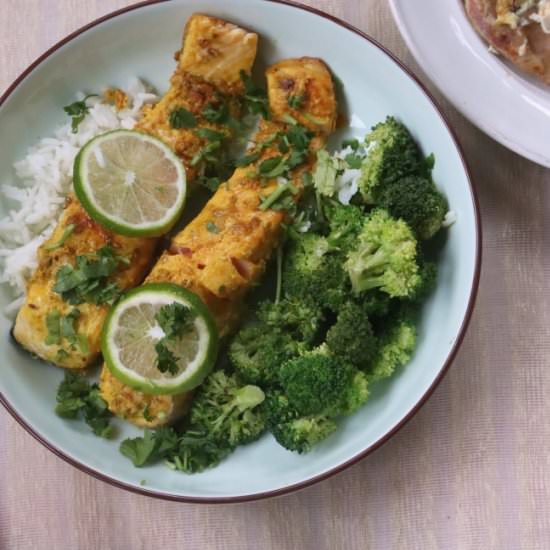 Coconut Curry Fish - Recipe photo by Spice Chronicles