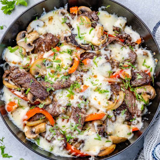 PHILLY CHEESE STEAK RECIPE - Recipe photo by healthyfitnessmeals