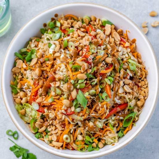 THAI PEANUT SALAD - Recipe photo by healthyfitnessmeals