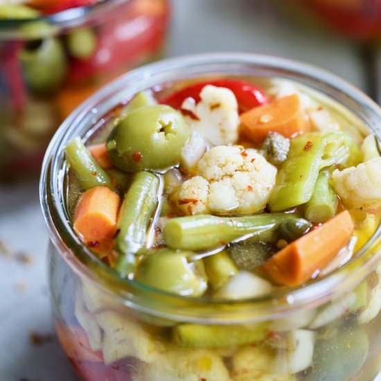 Homemade Giardiniera - Recipe photo by fromachefskitchen