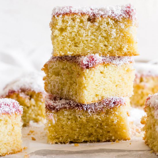 Coconut and Jam Cake - Recipe photo by PastryWishes