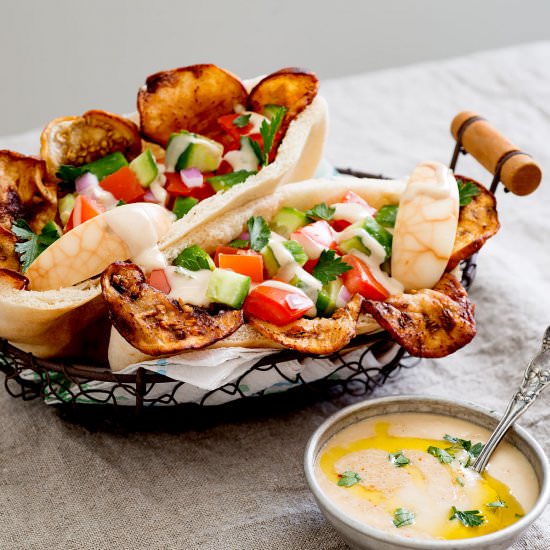 Salad and egg pita sandwich - Recipe photo by TiaClara