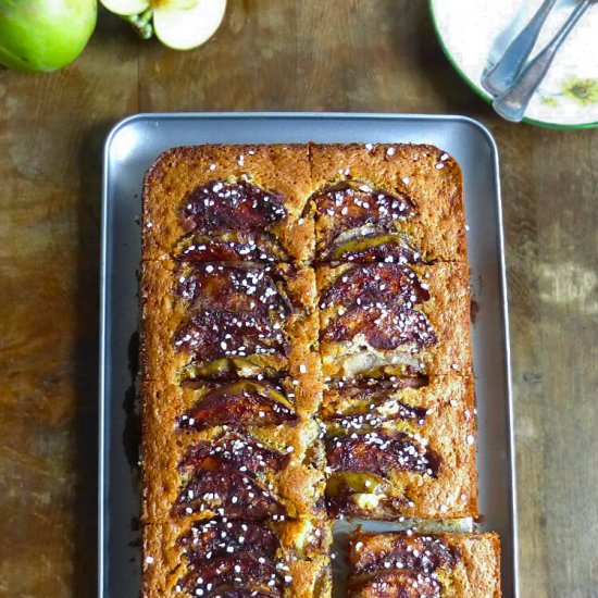 Gluten Free Swedish Apple Cake - Recipe photo by thespeltkitchen
