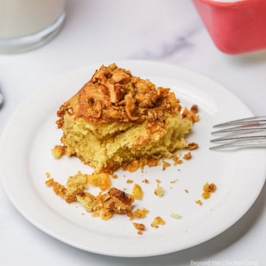 Corn Flake Coffee Cake - Recipe photo by BeyondtheCoop