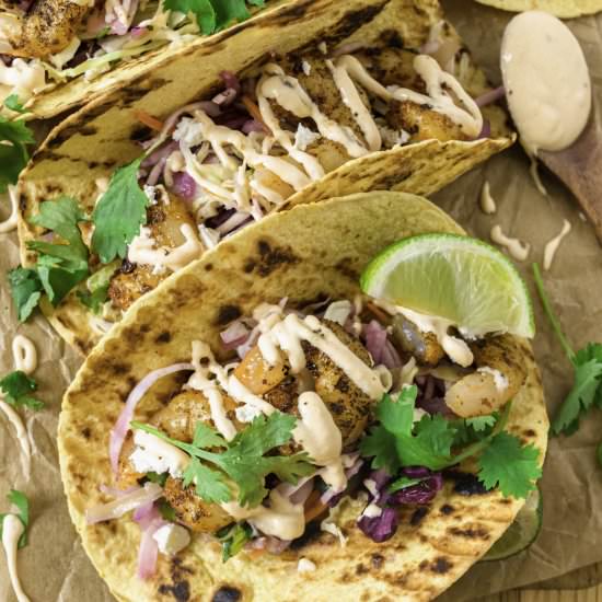 Grilled Shrimp Tacos - Recipe photo by AllThingsMamma