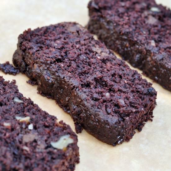 Vegan Chocolate Zucchini Bread - Recipe photo by bowlofyum