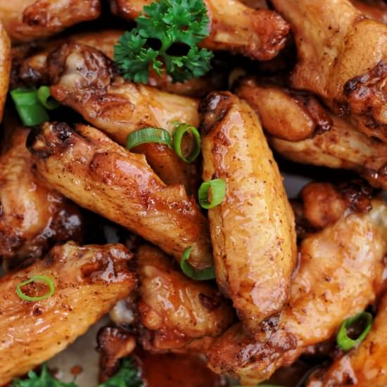 Sticky Maple Chicken Wings - Recipe photo by Ereese