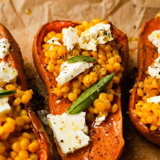 Stuffed Honeynut Squash - Recipe photo by lindseyeatsla