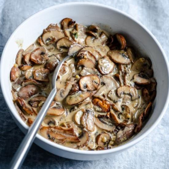 Creamy Mushroom Sauce Dairy Free - Recipe photo by eatfreshglow