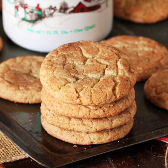 Maple Snickerdoodles - Recipe photo by thekitchenismyplayground