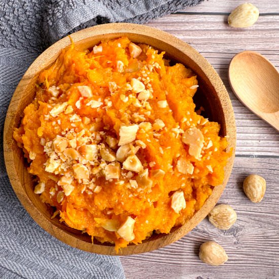 Roasted Garlic Mashed Sweet Potatoe - Recipe photo by TastefullyGrace