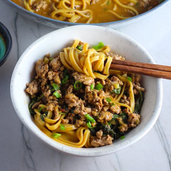 Ground Chicken Dan Dan Noodles - Recipe photo by TalkingMeals