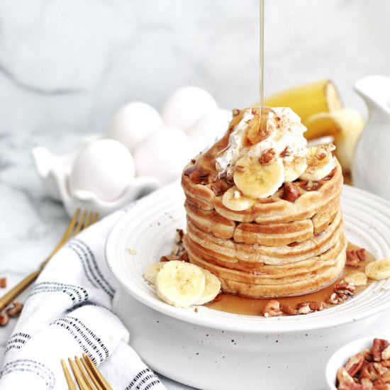 Banana Bread Waffles - Recipe photo by Ereese