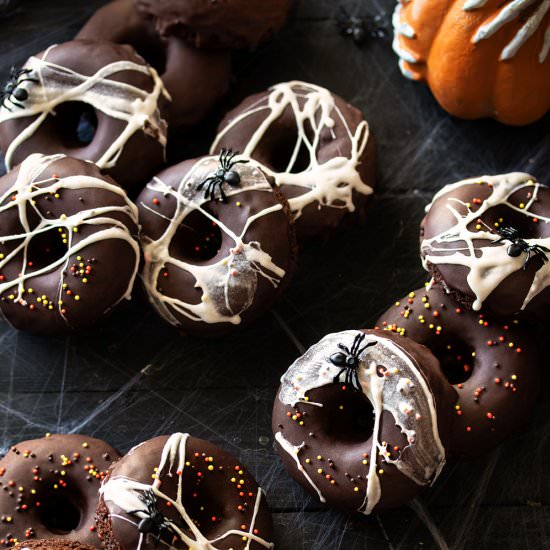 Spider Web Donuts - Recipe photo by URBANBAKES