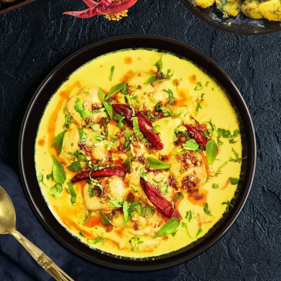 Hyderabadi Dahi Ki Kadhi [Kadhi Pak - Recipe photo by livingsmartandhealthy