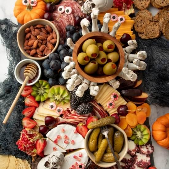 Halloween Charcuterie Board - Recipe photo by wholefully