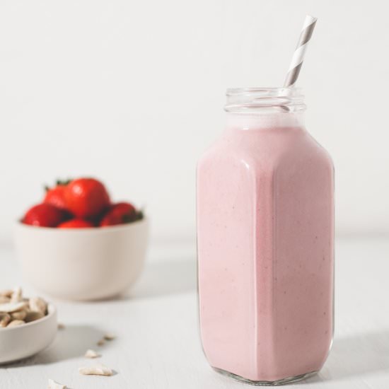 Strawberry Shortcake Smoothie - Recipe photo by BEET OF THE WILD
