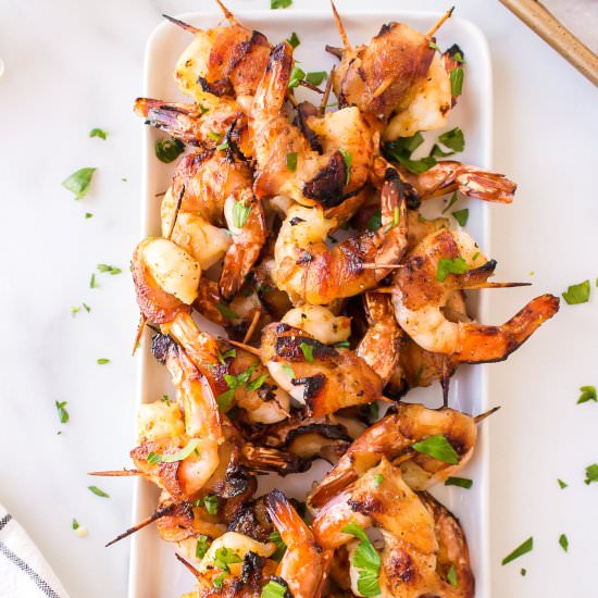 Bacon Wrapped Shrimp - Recipe photo by theforkedspoon