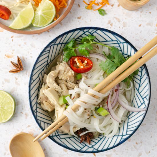 Healthy Chicken Pho - Recipe photo by fitsianfoodlife