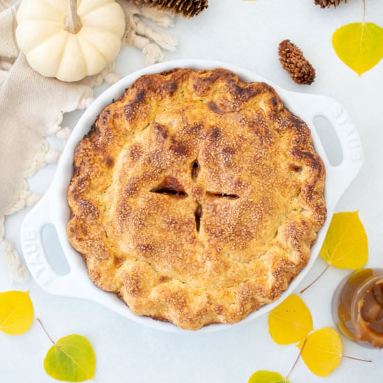 Caramel Apple Pie - Recipe photo by mimibakesphotos