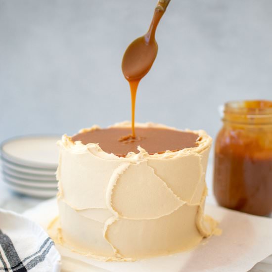 Simple Salted Caramel Cake - Recipe photo by mimibakesphotos