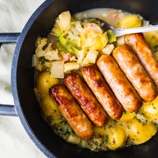 Sausage, Leek & Apple Casserole - Recipe photo by Together to Eat