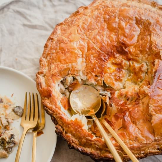 Easy Indian Chicken and Mushroom Pi - Recipe photo by tiffinandteaofficial