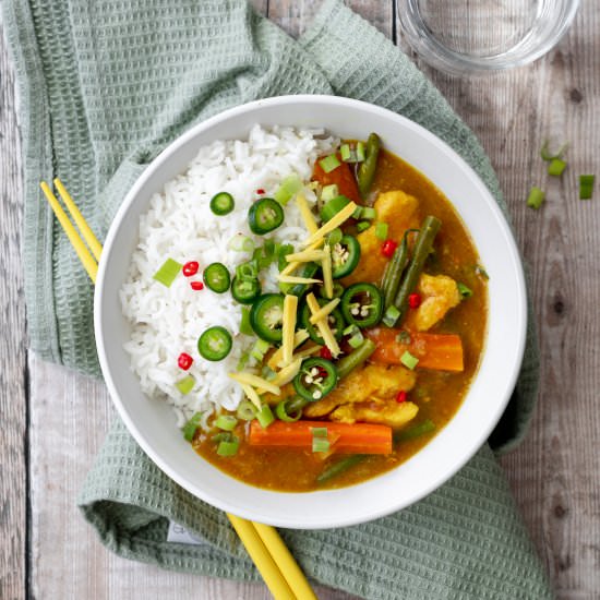 Chinese Chicken Curry - Recipe photo by Searchingforspice