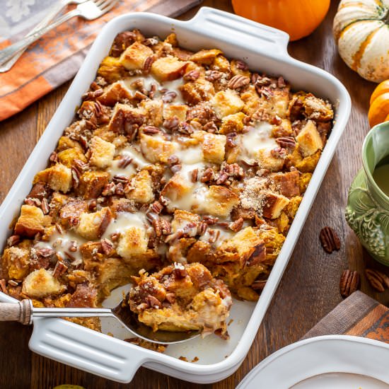Pumpkin Bread Pudding - Recipe photo by Savingroomfordessert