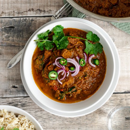 Instant Pot Lamb Bhuna Curry - Recipe photo by Searchingforspice