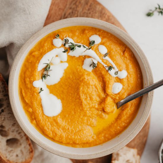 Pumpkin Carrot Soup - Recipe photo by alpineella