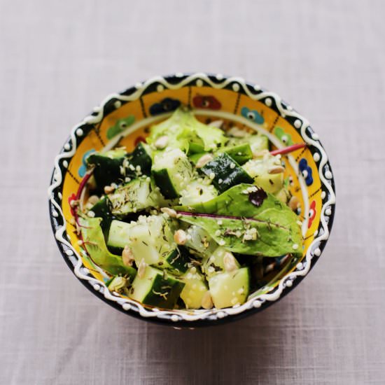 Cucumber Dill Salad with Vinegar - Recipe photo by anarchycuisine
