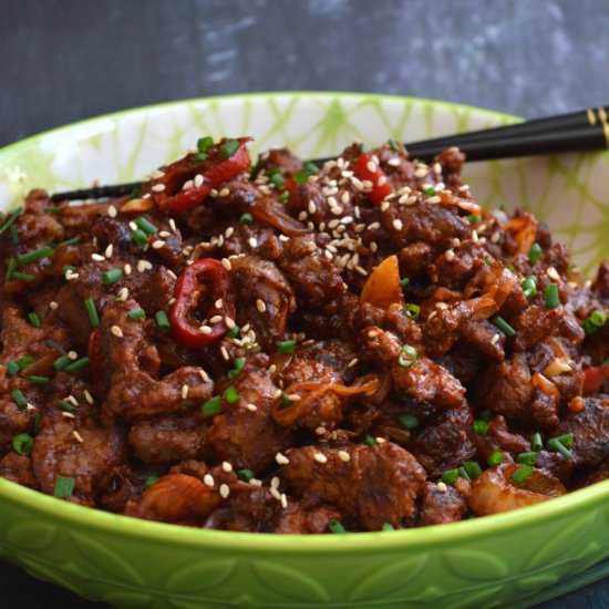 Chinese Crispy Chilli Beef - Recipe photo by Mummys FastandEasy