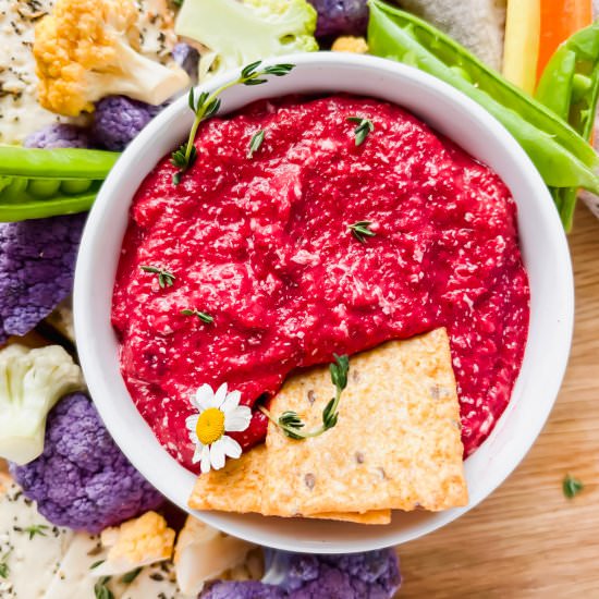 Roasted Beet Dip - Recipe photo by apaigeofpositivity