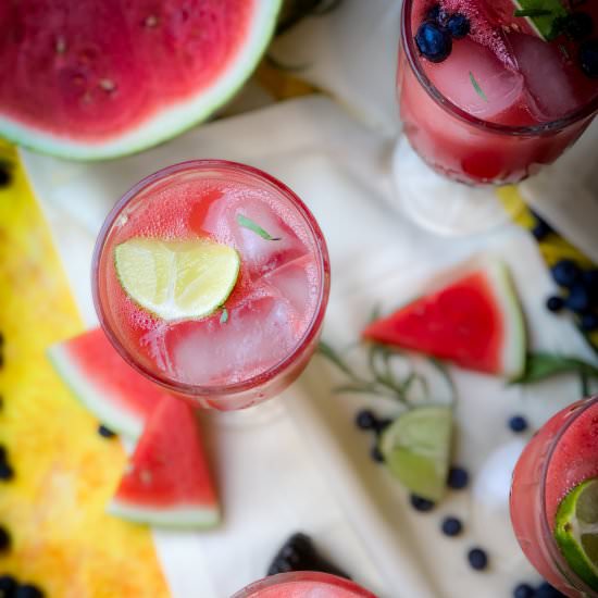 Watermelon Tarragon Mojitos - Recipe photo by Open Plate Anthropology