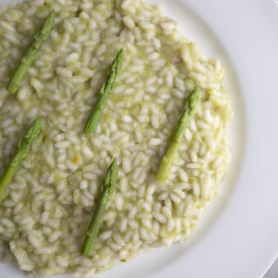 Asparagus risotto - Recipe photo by foodmakesmehappy